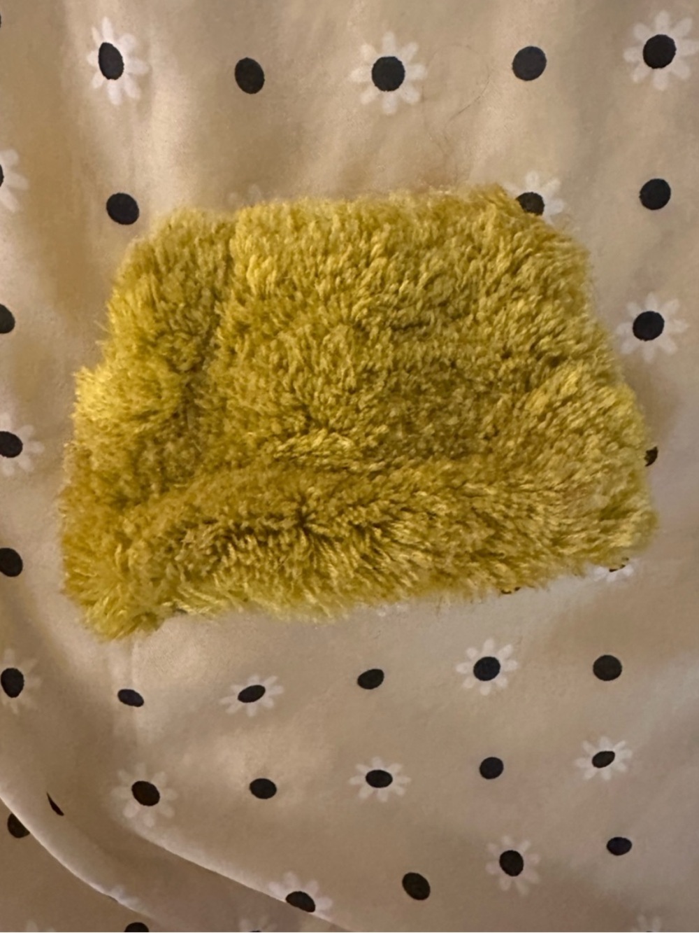 Anthropologie Jasper & Jeera Shag yellow Coin Purse